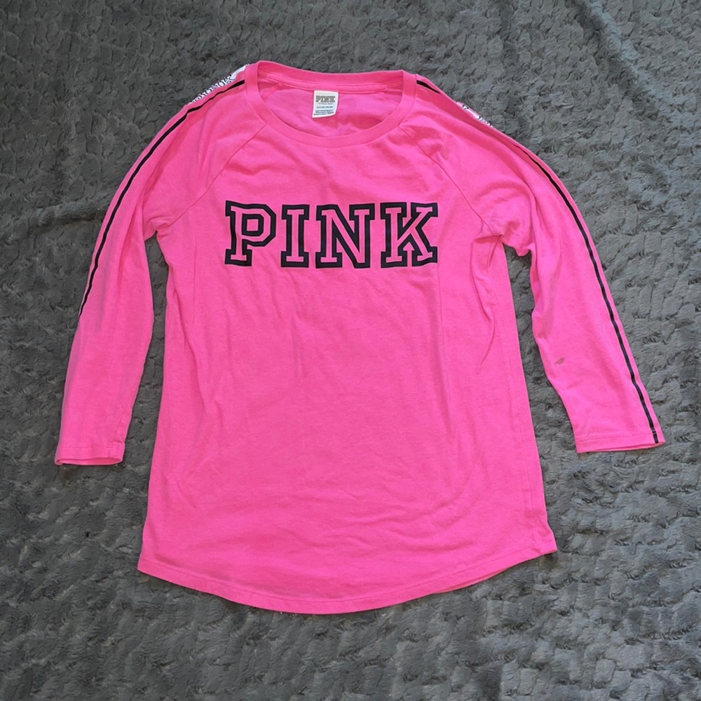 PINK Pink Long Sleeve Top S